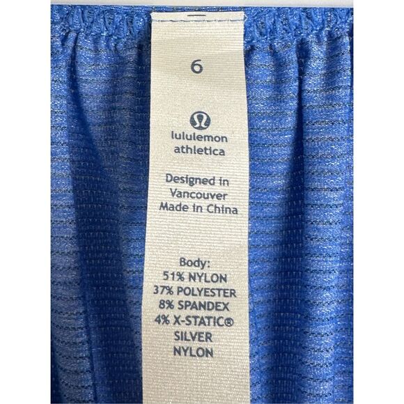 Lululemon NWT size 6 blue silver bullet SL tank top - Picture 7 of 10